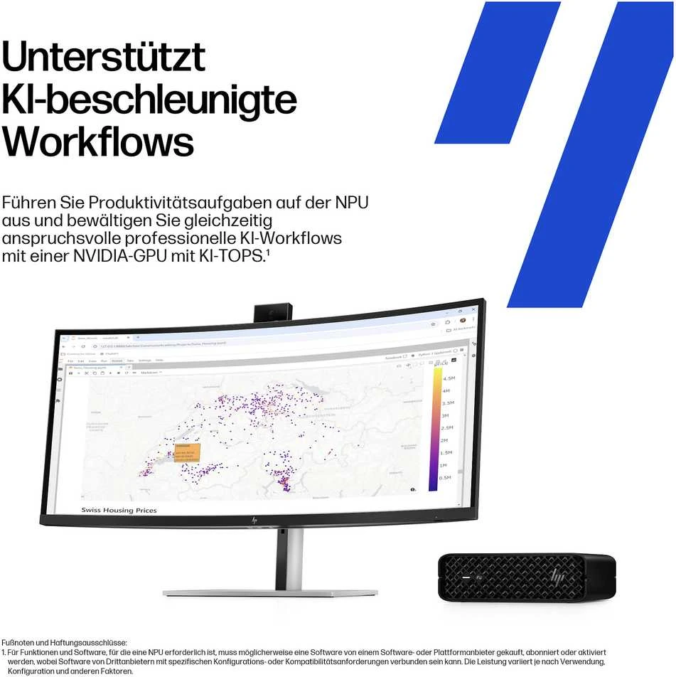 Stacionarus kompiuteris HP Z2 MINI G1I CU9 285K RTX 2000 - 64GB 1TB W11P6 WIFI7 BE KB/M