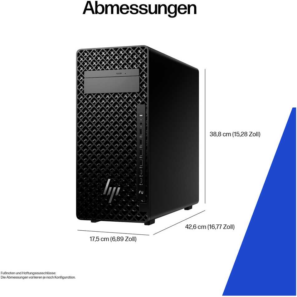 Stacionarus kompiuteris HP Z2 TWR G1I CU9 285K - 32GB 1TB W11P6 WIFI7 NO KB/M