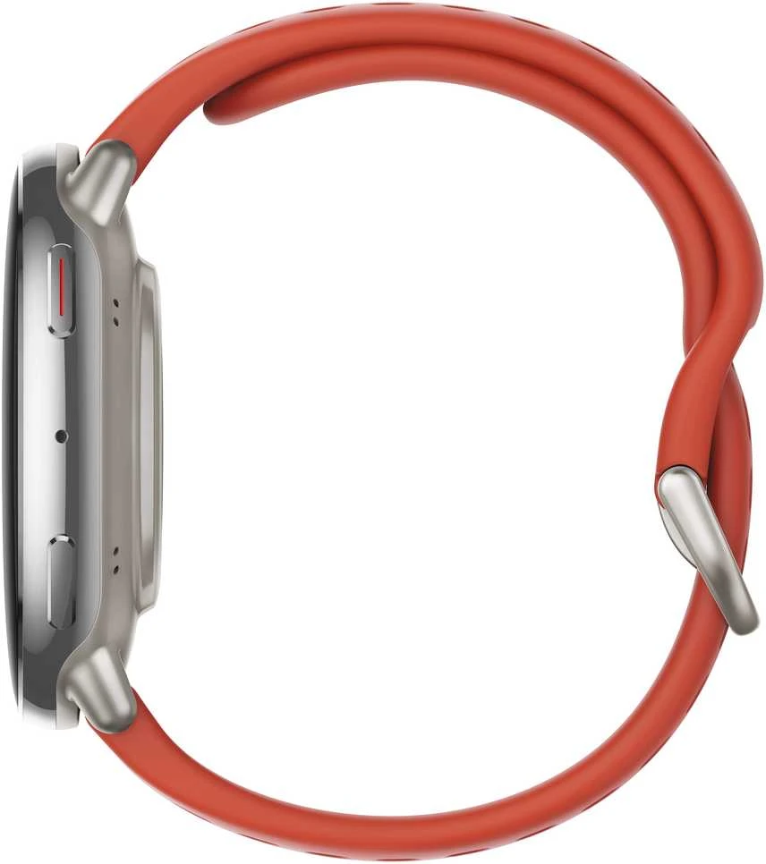 Išmanusis laikrodis - Amazfit Active 2, Sidabrinės spalvos korpusas su juodos spalvos odiniu diželiu