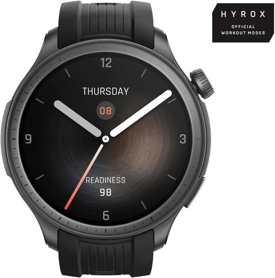 Išmanusis laikrodis Amazfit Balance, Tamsiai pilkos spalvos korpusas su juodos spalvos dirželiu