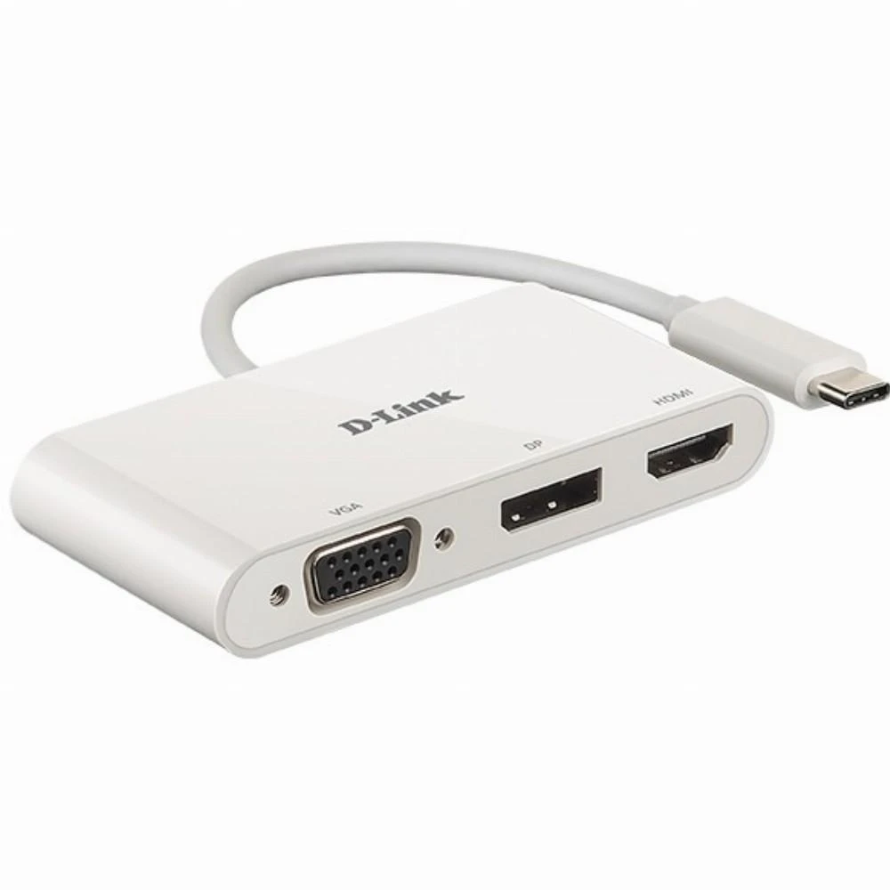 D-Link DUB-V310 knyginių kompiuterių dokas / jungčių replikatorius Vielinis USB 3.2 Gen 1 (3.1 Gen 1) Type-C Balta