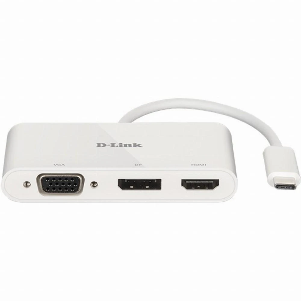 D-Link DUB-V310 knyginių kompiuterių dokas / jungčių replikatorius Vielinis USB 3.2 Gen 1 (3.1 Gen 1) Type-C Balta