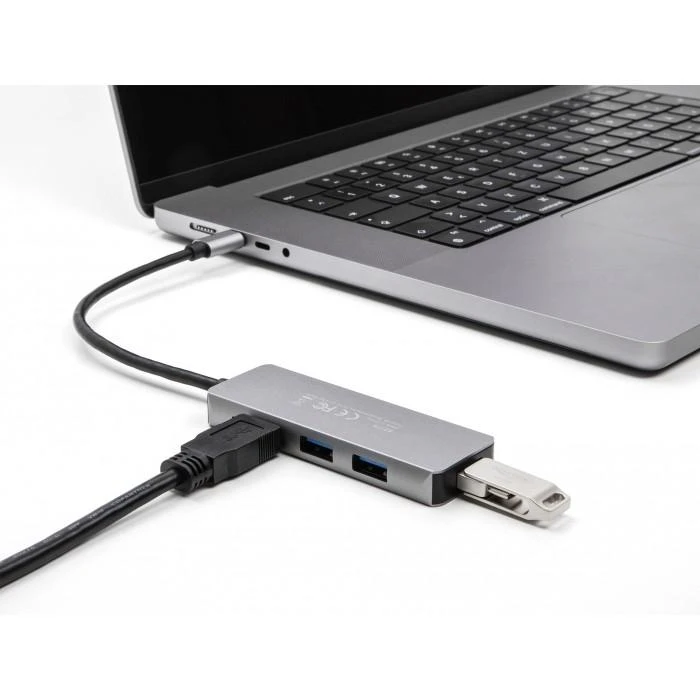 Delock 63173 USB-C adapteris prijungtas prie kompiuterio