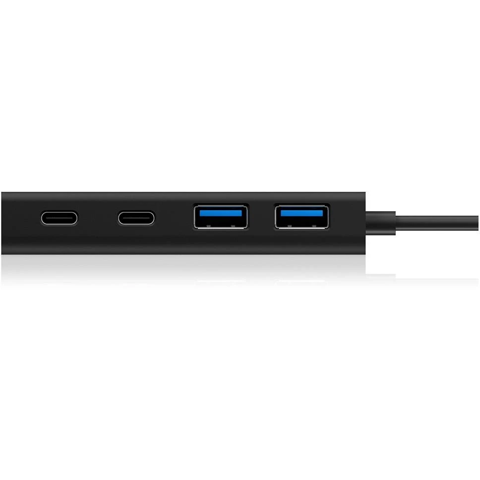 ICY BOX USB 3.0 HUB Type-C iki 2x Type-C ir 2x Type-A jungtys