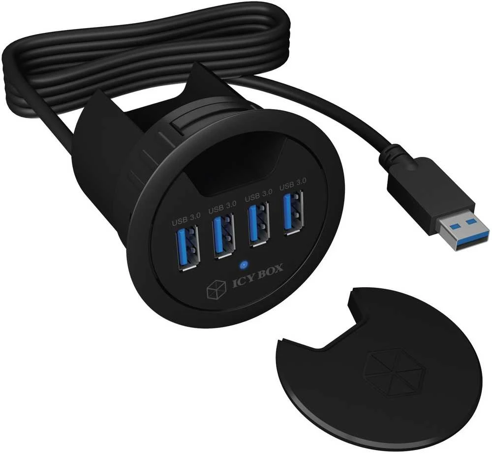 ICYBOX IB-HUB1403 Icy Box Desk Hub 4xUSB 3.0, 120 cm USB 3.0 laidas