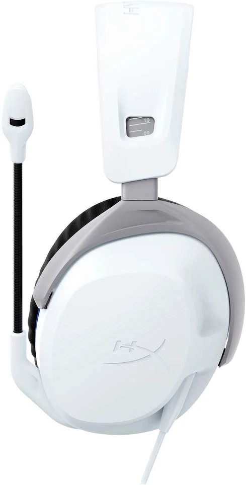 HyperX Cloud Stinger 2 žaidimams skirtos ausinės su laidu, skirtos PS4/PS5 konsolėms, Baltos