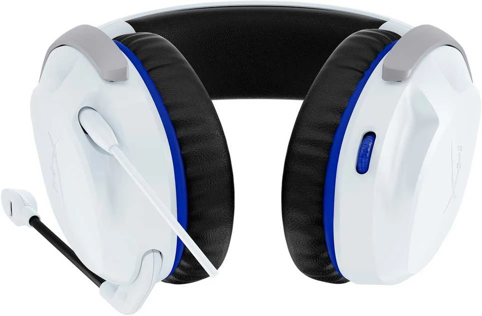 HyperX Cloud Stinger 2 žaidimams skirtos ausinės su laidu, skirtos PS4/PS5 konsolėms, Baltos