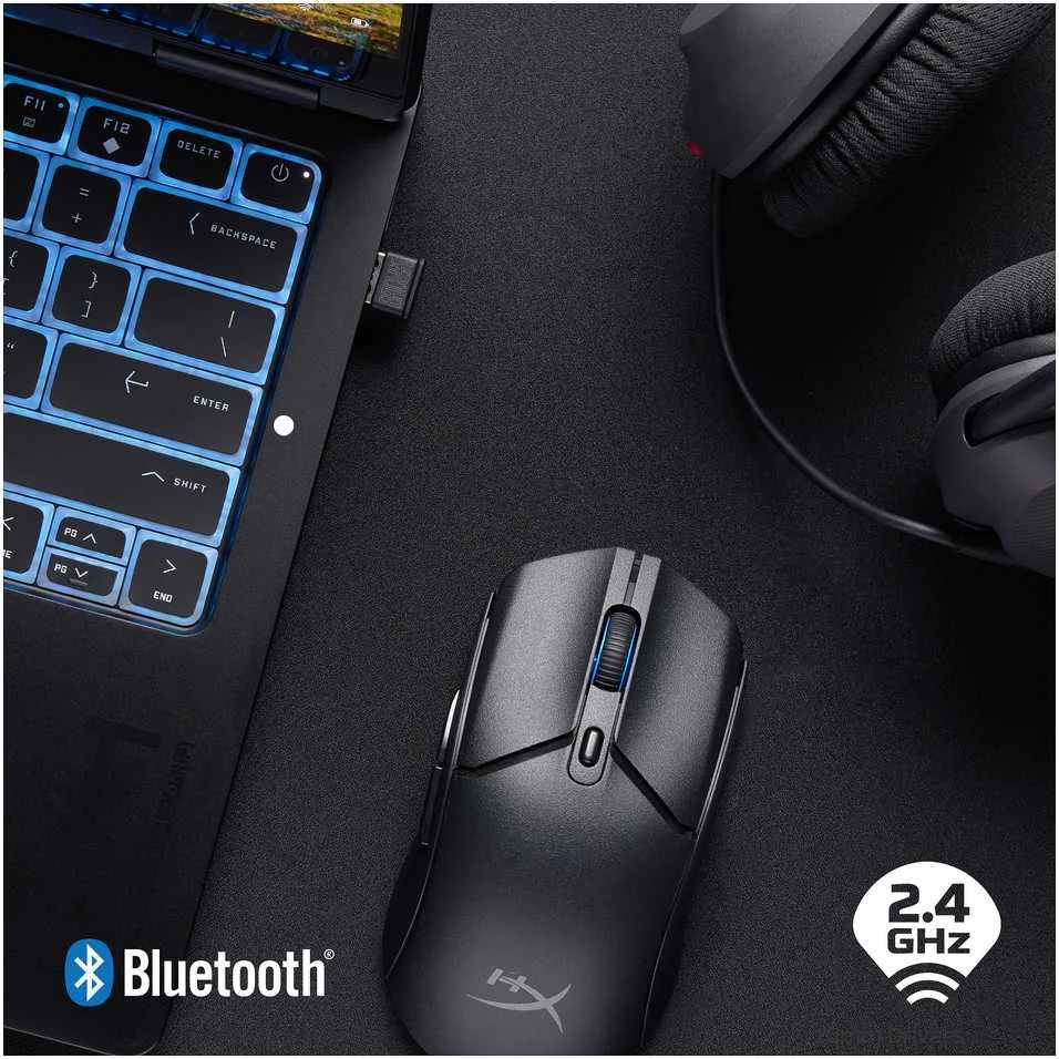 Hewlett Packard (HP) HP HyperX PF Has 2 Core Wireless - Pelė žaidimams Juodas