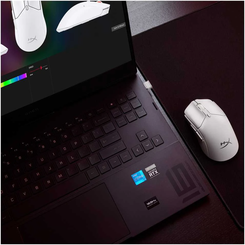 Hewlett Packard (HP) HP HyperX Pulsefire Haste 2 Mini Wireless Baltas Pelė žaidimams