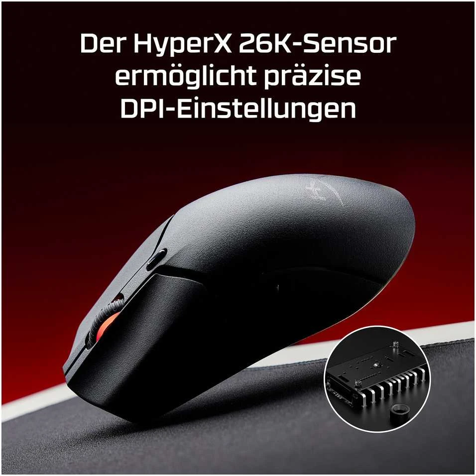 Hewlett Packard (HP) HP HyperX Pulsefire Haste 2 Mini Wireless Juodas Pelė žaidimams