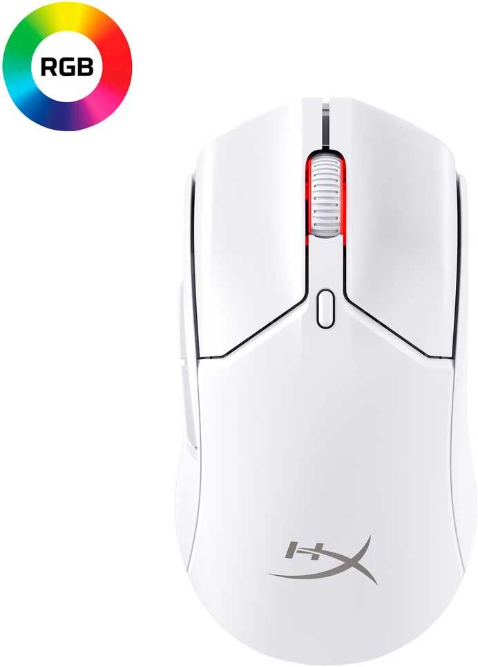 Hewlett Packard (HP) HP HyperX Pulsefire Haste 2 Mini Wireless Baltas Pelė žaidimams