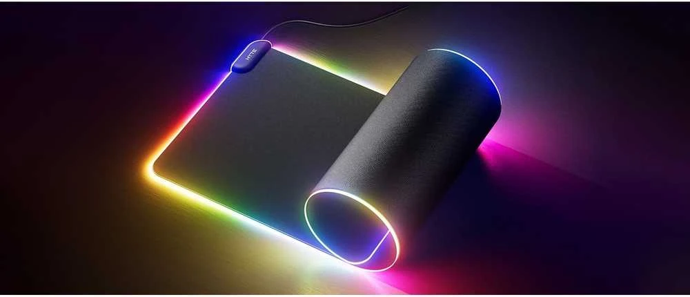 Hyte CNVS Intense Play Mat qRGB pelės kilimėlis žaidimams – juodos spalvos