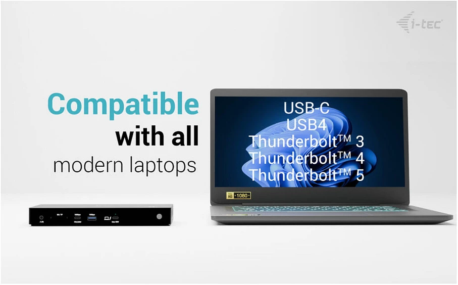 „I-tec Thunderbolt4 Triple Screen“ doko maitinimo šaltinis 96 W