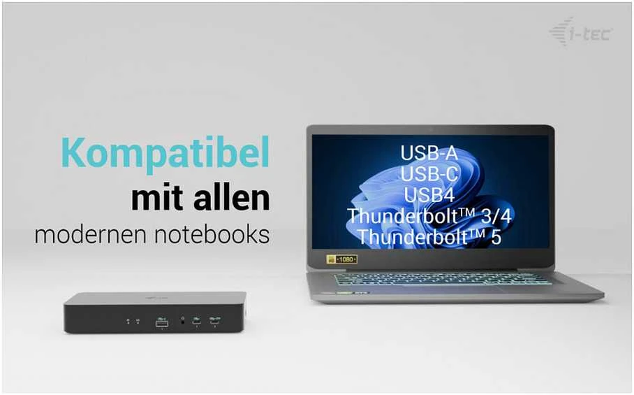 I-tec Universal Intelligent Dual Ekranas Dock PD100W