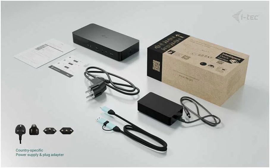 I-tec Universal Intelligent Dual Ekranas Dock PD100W