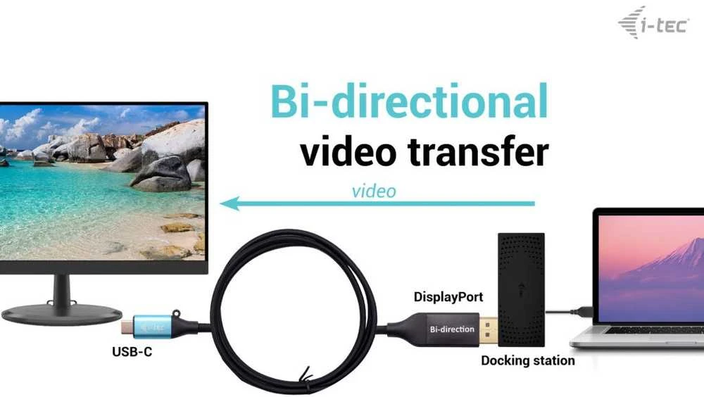 I-TEC USB-C DisplayPort 8K kabelio adapt