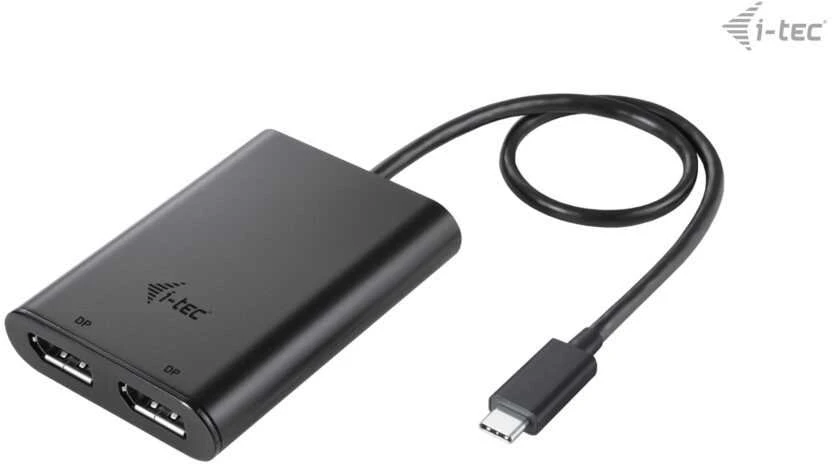 I-tec USB-C Dual 4K/60Hz (vienas 8K/30Hz) DP vaizdo adapteris