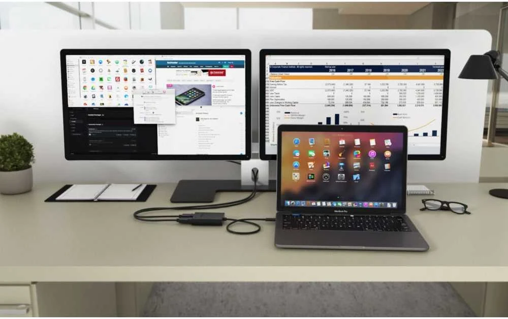 I-tec USB-C Dual 4K/60Hz (vienas 8K/30Hz) HDMI vaizdo adapteris
