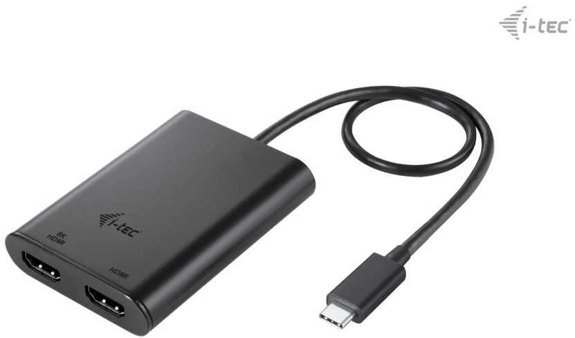 I-tec USB-C Dual 4K/60Hz (vienas 8K/30Hz) HDMI vaizdo adapteris