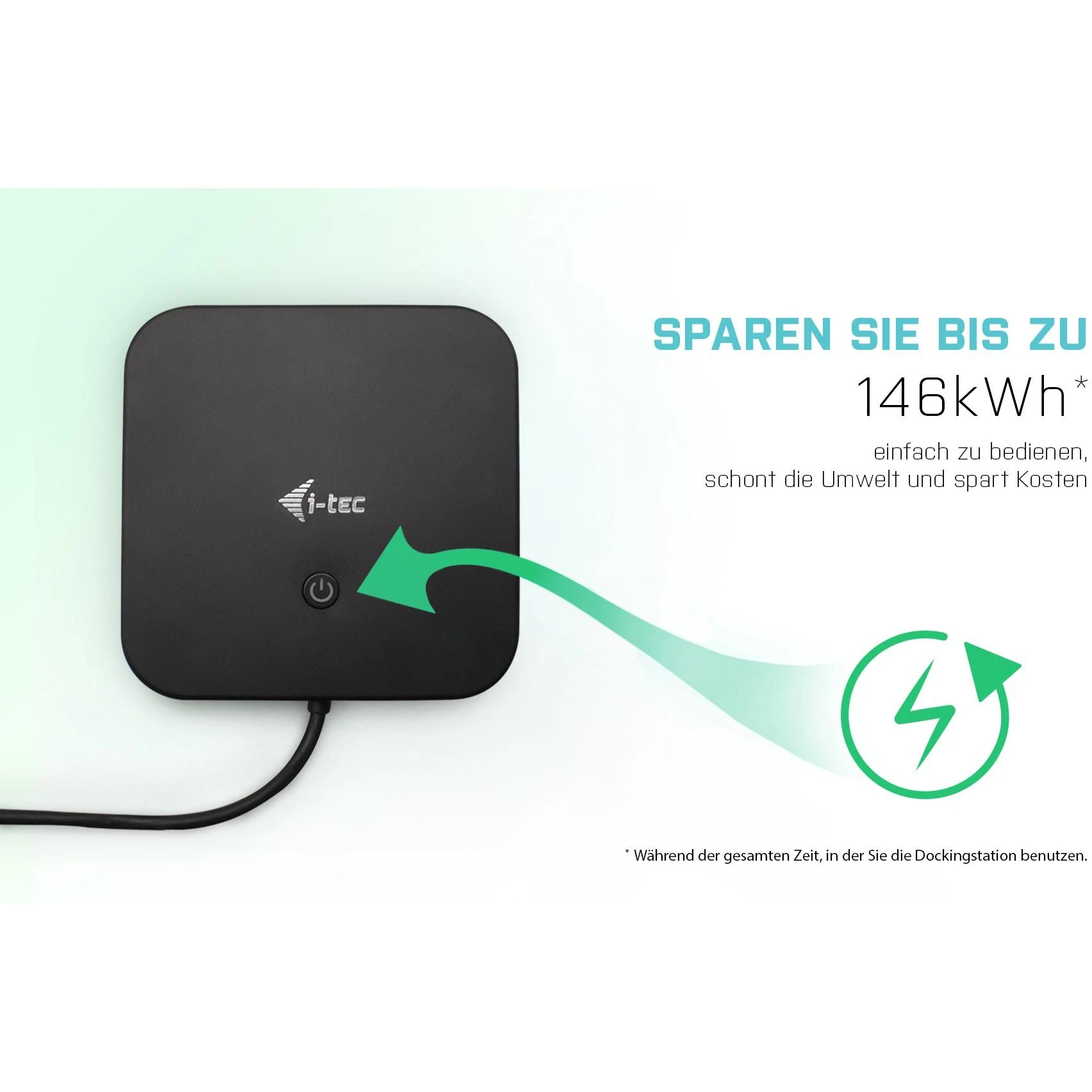 I-TEC USB-C Dual Ekranas MST DS 1xDP 1xHDMI 1xGLAN 3xUSB 3.0 2x USB 2.0 1xUSB-C-Datei 1xGarso / mikrofono lizdas 1x100W USB-C PD