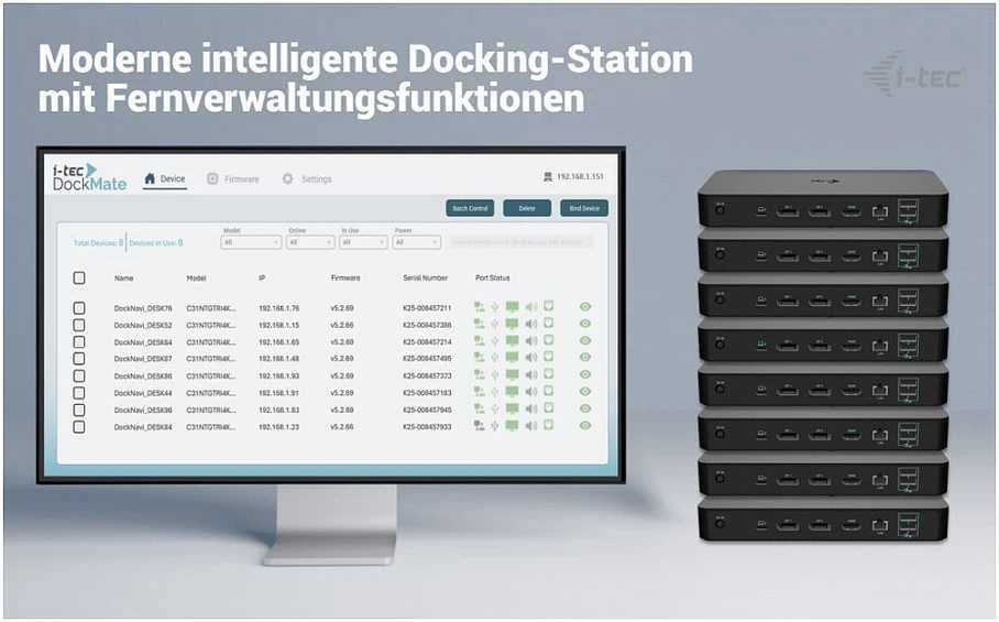I-tec USB-C Intelligent Triple Ekranas Dock PD100W