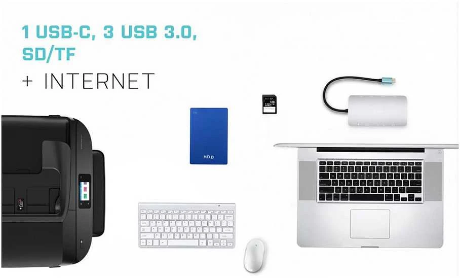 I-TEC USB-C metalinis dokas 1xHDMI 1xVGA 1xSD+1xmicroSD kortelių skaitytuvas 1xGLAN 1xgarsas / mikrofonas 3xUSB 3.1 1xUSB-C duomenys 1xUSB-C PD + įkroviklis 100W
