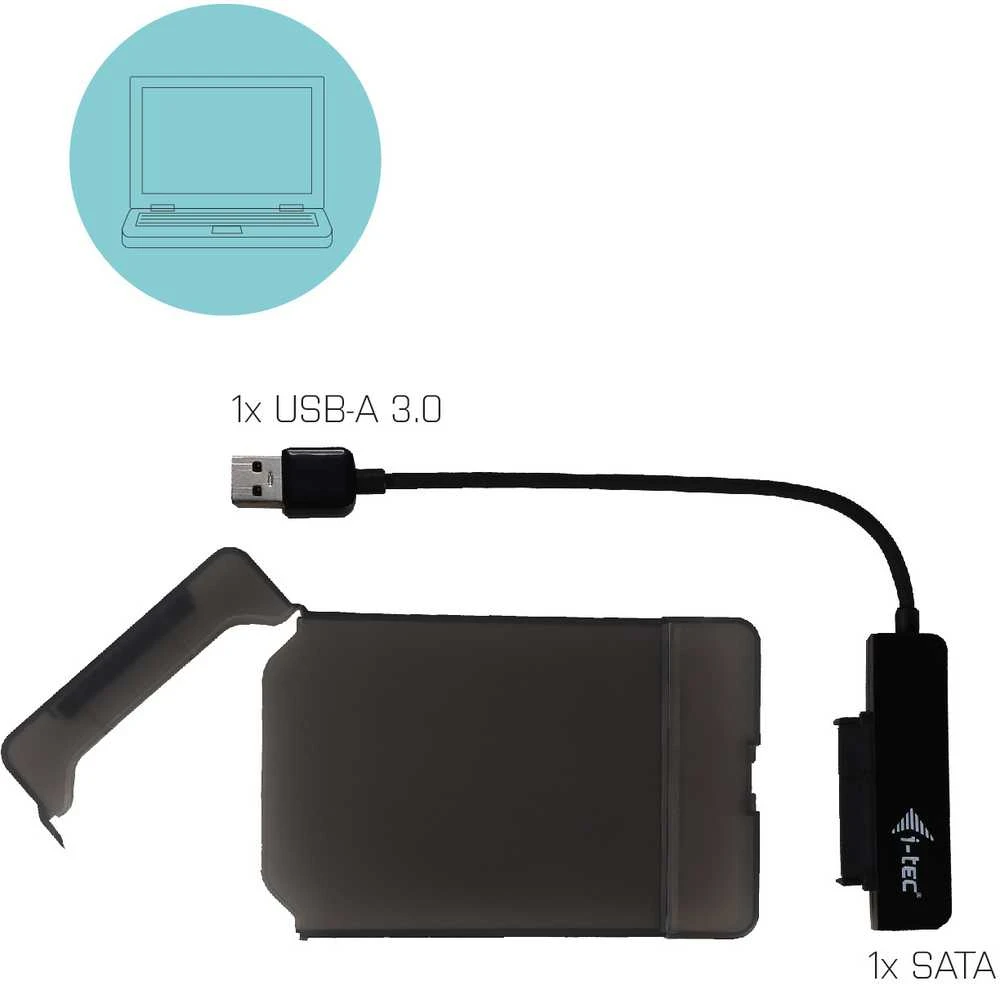 I-tec MYSAFEU313 saugojimo diskų korpusas 2.5" HDD / SSD aptvaras Juoda