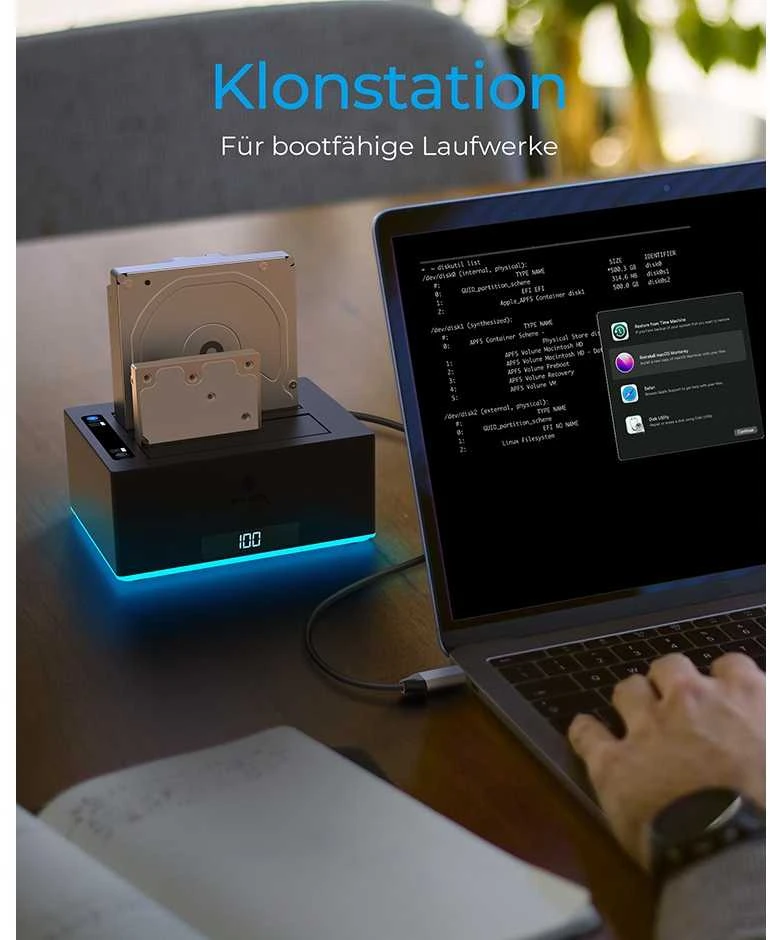 RAD ICY BOX IB-127CL-U3 USB 3.2 Gen 1 (3.1 Gen 1) Type-B Juoda