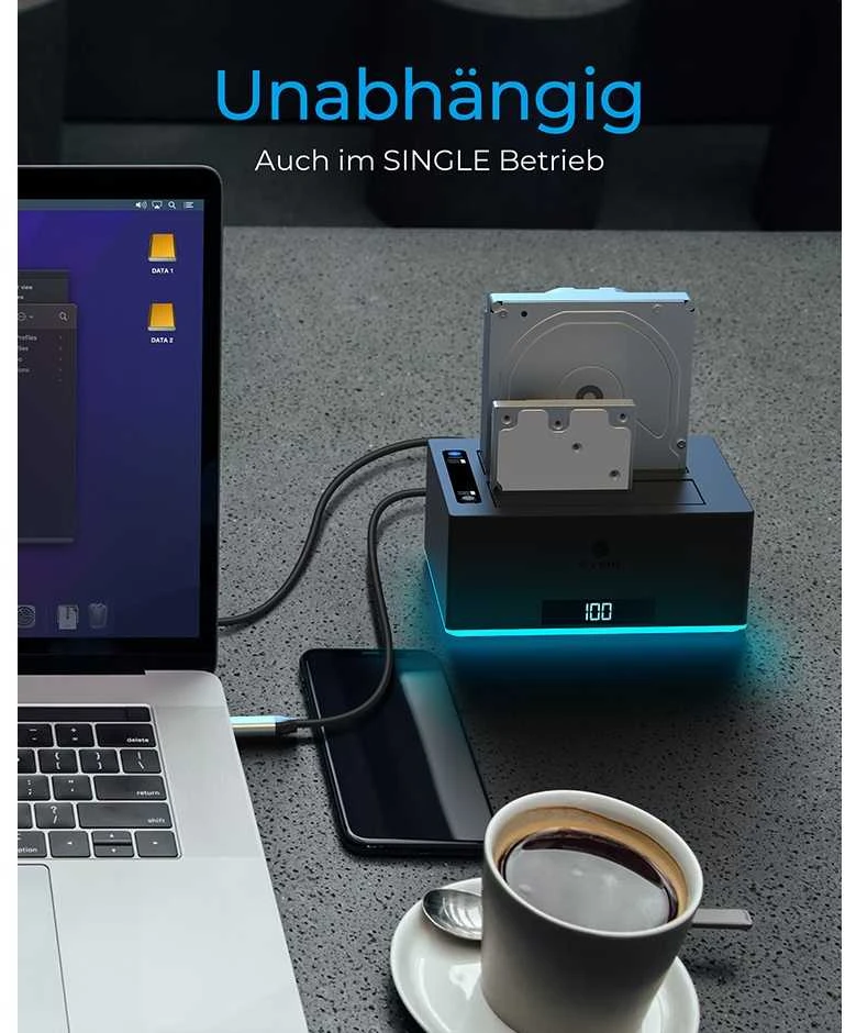 RAD ICY BOX IB-127CL-U3 USB 3.2 Gen 1 (3.1 Gen 1) Type-B Juoda