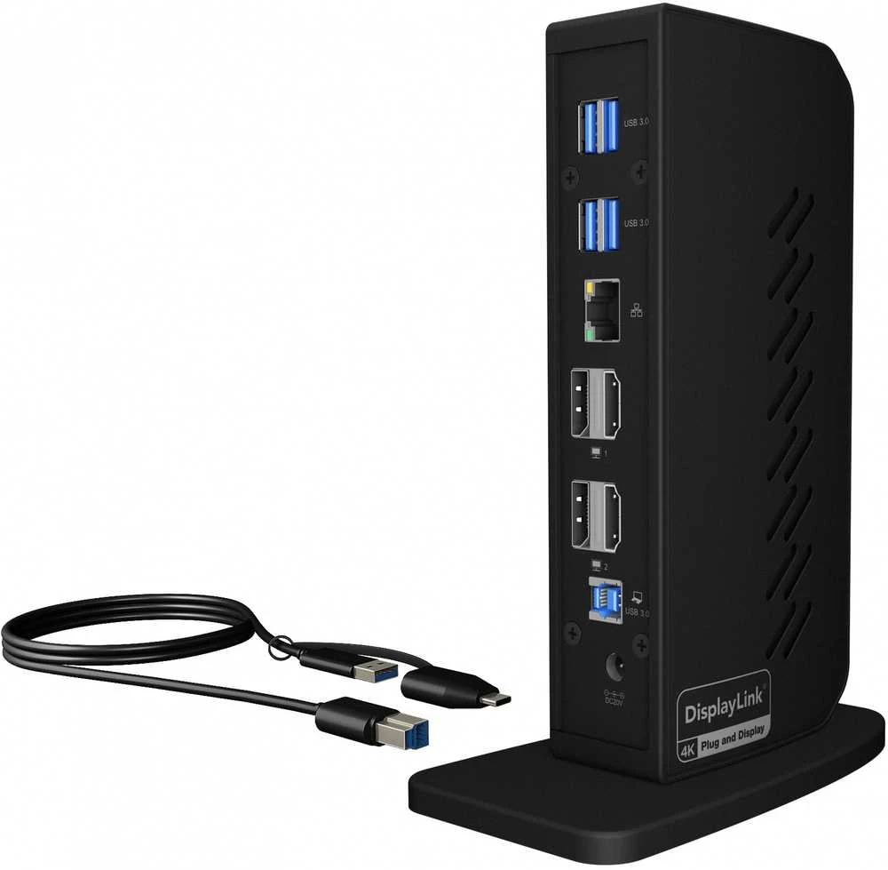 RaidSonic ICY BOX IB-DK2252AC kelių prijungimo stotelė nešiojamiesiems kompiuteriams ir kompiuteriams