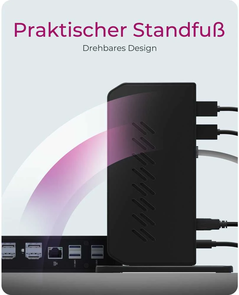 RaidSonic ICY BOX IB-DK2252AC kelių prijungimo stotelė nešiojamiesiems kompiuteriams ir kompiuteriams