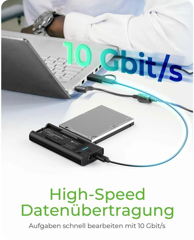 ICY BOX IB-180MS-C31 NVMe M.2 ir SATA