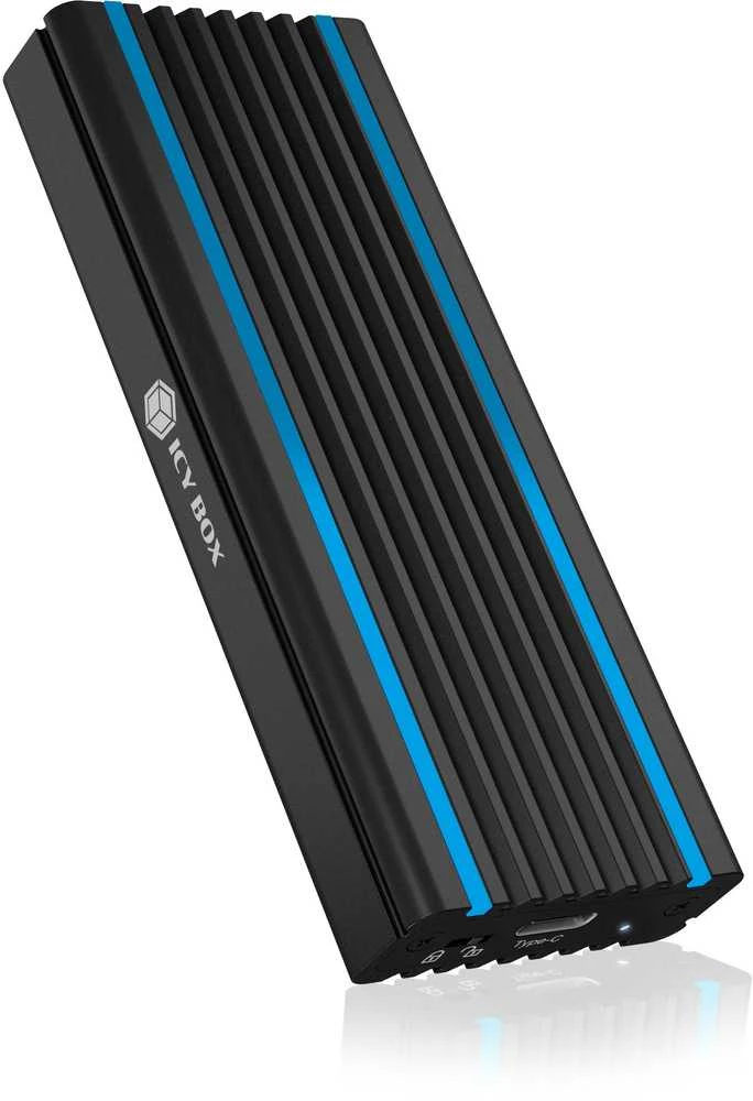 ICY BOX IB-1824ML-C31 USB Type-C korpusas, skirtas M.2 NVMe SSD - RGB apšviesta