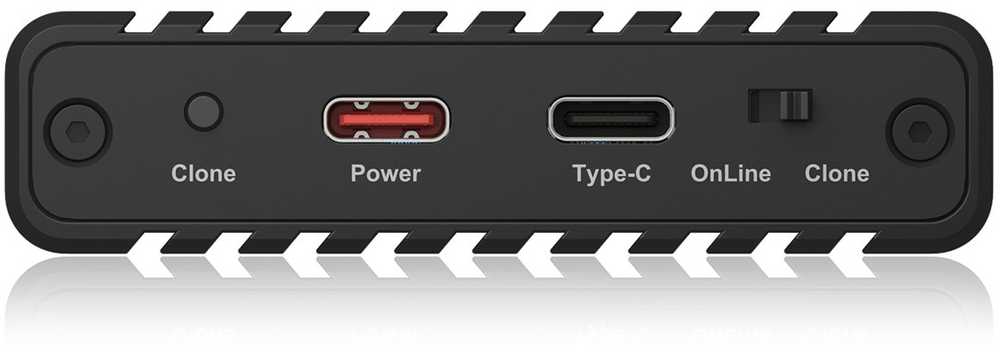 ICY BOX IB-2817MCL-C31 Externes USB-C 3.2 Gehuse fr 2x M.2 NVMe SSD mit Klonfunktion