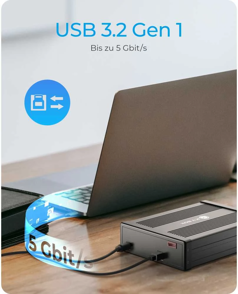 RaidSonic ICY BOX IB-525-U3 korpusas vienam 5,25 colio SATA įrenginiui – palaiko CD/DVD/Blu-ray