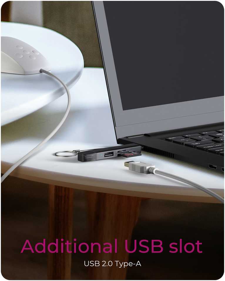 ICY BOX IB-CR203-CU3 3 viename USB 3.2 Gen 1 kortelių skaitytuvas