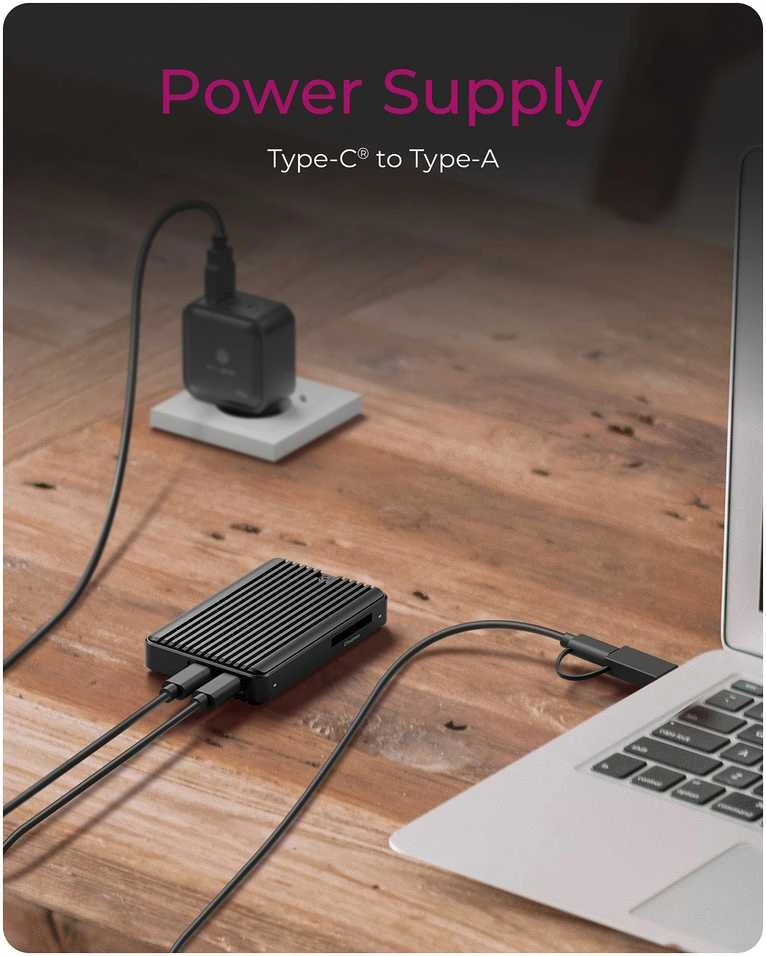 Carruzzo ICY BOX IB-CR601M-C31 SSD korpusas Juoda M.2