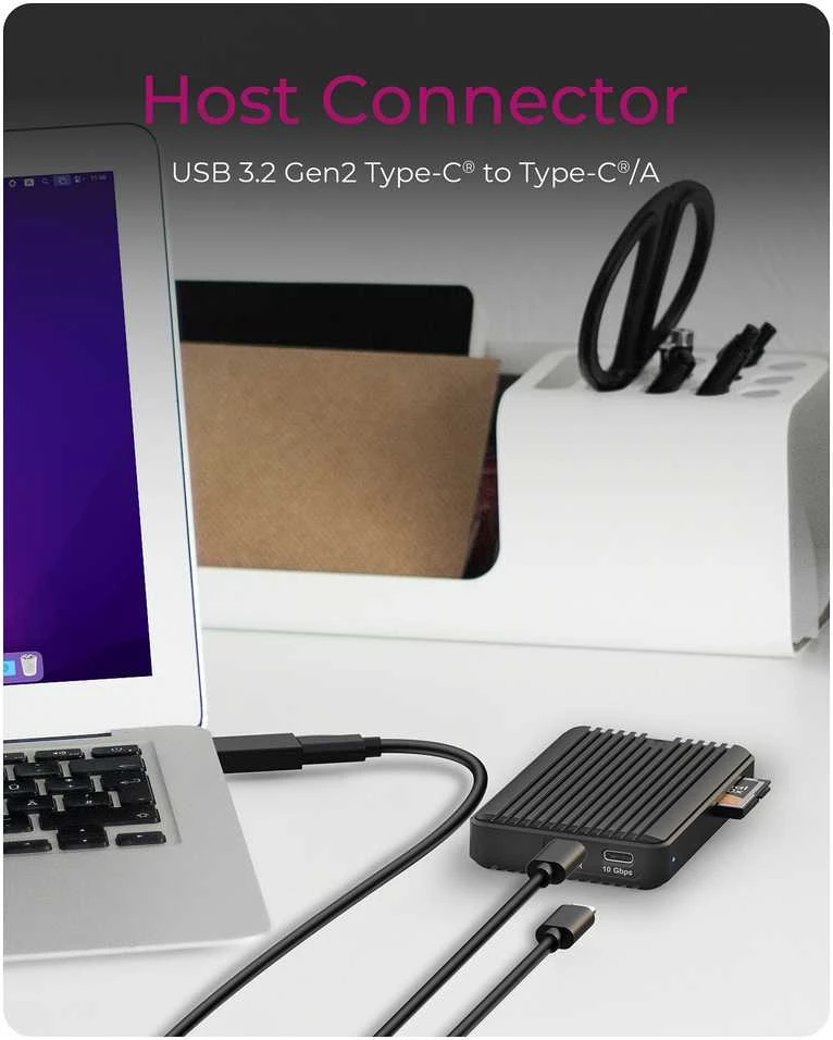 Carruzzo ICY BOX IB-CR601M-C31 SSD korpusas Juoda M.2