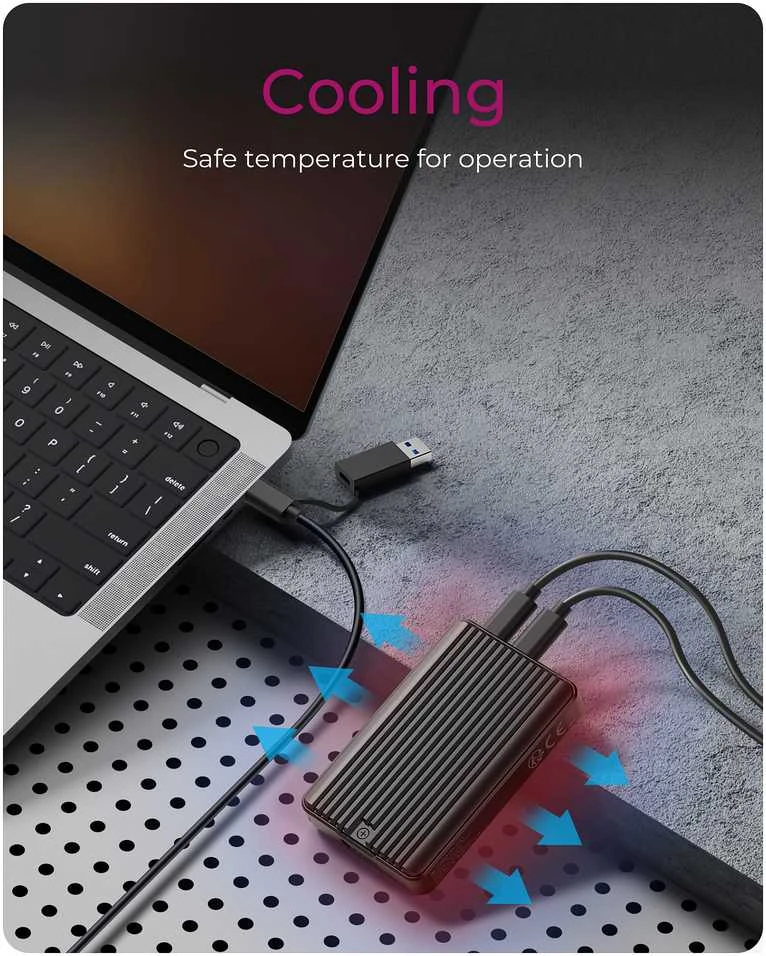 Carruzzo ICY BOX IB-CR601M-C31 SSD korpusas Juoda M.2