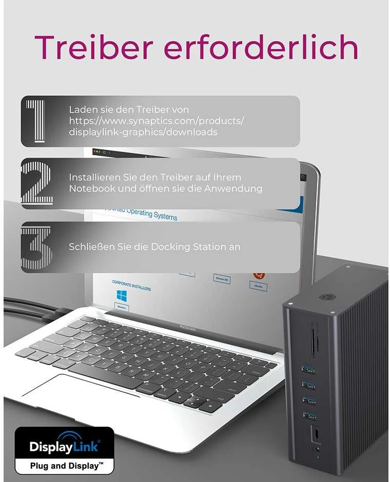 Raidsonic | Icy Box | IB-DK2262AC DockingStation | Dock | Ethernet LAN (RJ-45) jungtys 1 | VGA (D-Sub) jungtys quantity 1 | USB 3.0 (3.1 Gen 1) Type-C jungtys quantity 1 | USB 3.0 (3.1 Gen 1) jungtys quantity 3 | USB 2.0 jungtys quantity 3 | HDMI jungtys quantity 2 | Ethernet LAN | Garantija 24 mėn.