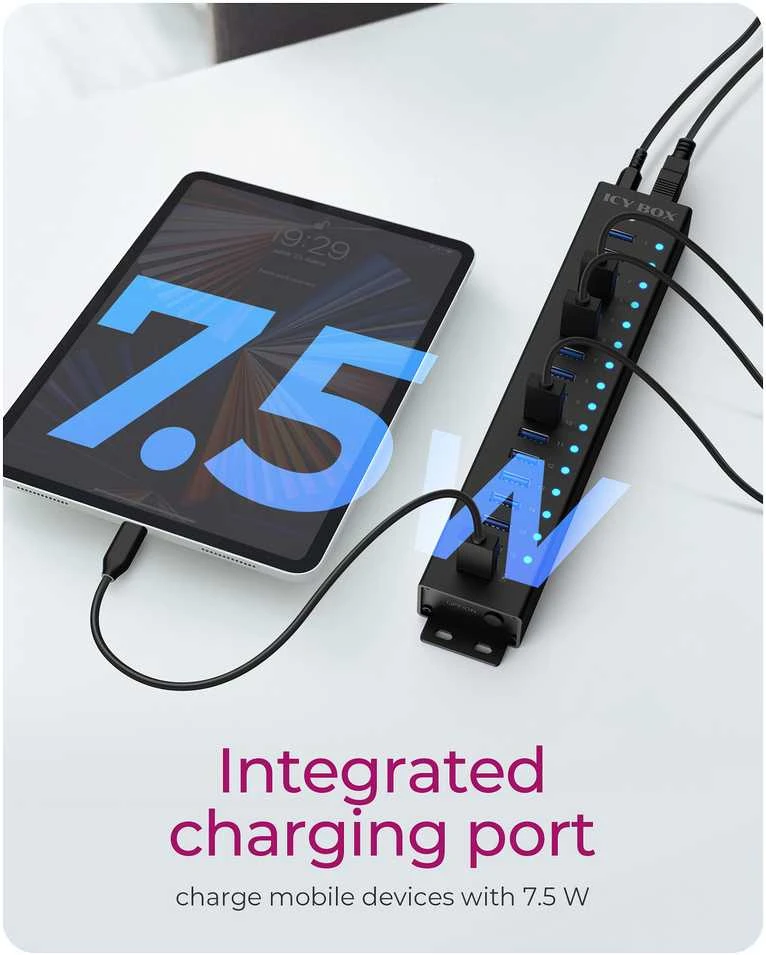 RaidSonic ICY BOX IB-HUB1717-U3 stebulė