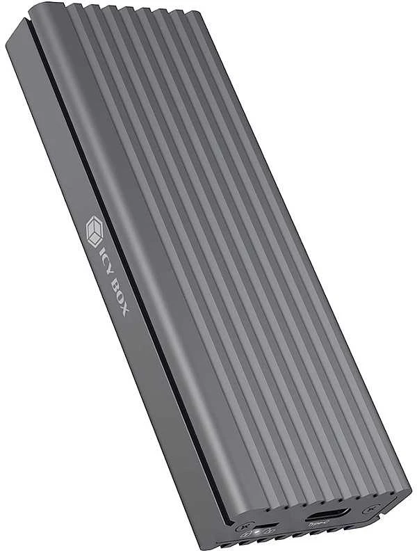 Icy Box RaidSonic ICYBOX IB-1817MC-C31 išorinis korpusas, skirtas PCIe NVMe/SATA M.2 SSD USB 3.1 Type-C Pilkas
