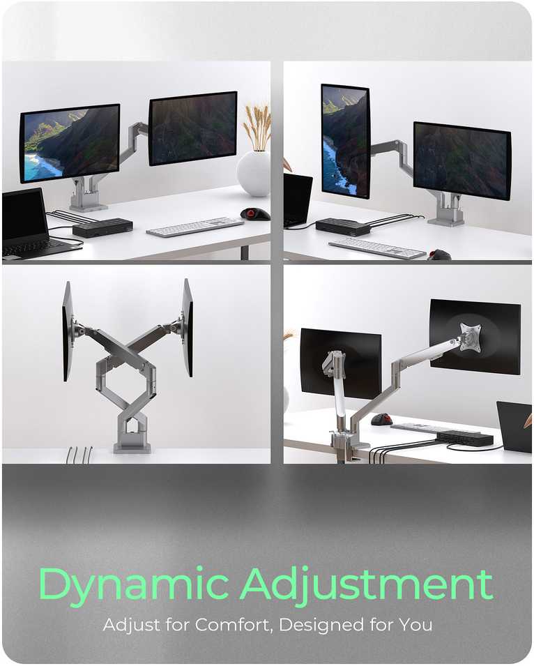 RaidSonic ICY BOX IB-MS524-T monitoriaus laikiklis 2 monitoriams