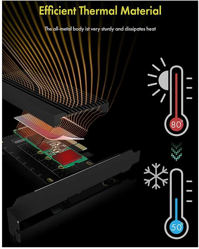 Icy Box Raidsonic | 1x HDD/SSD keitiklis, skirtas PCIe x4 lizdui | IB-PCI208-HS | Judėja