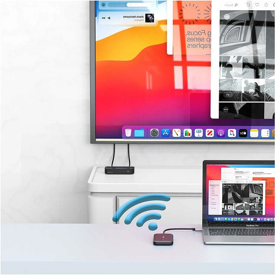 Verbatim Wireless 1080p Ekranas Transmitter Share My Screen juodos spalvos 32146
