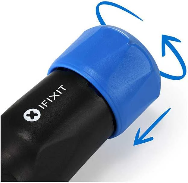 „iFixit Narwhal“ 6 viename atsuktuvas, užrakinamas, pasukamas dangtelis – juodas