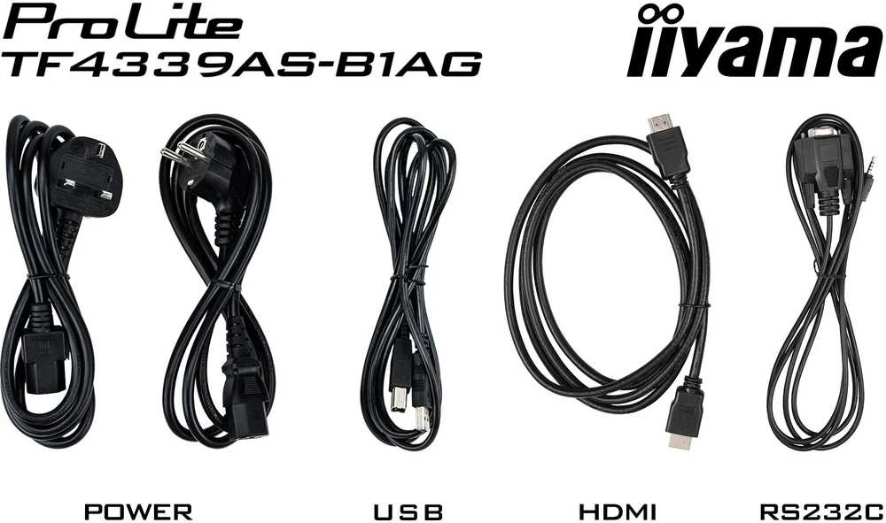 Monitorius iiyama ProLite TF4339AS-B1AG Open Frame
