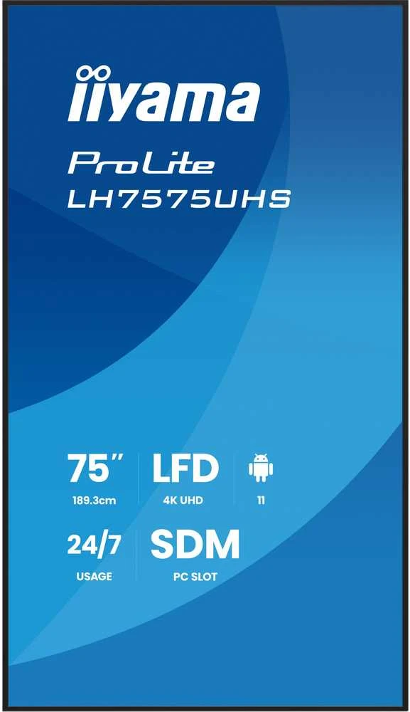 Monitorius iiyama ProLite LH7575UHS-B2AG