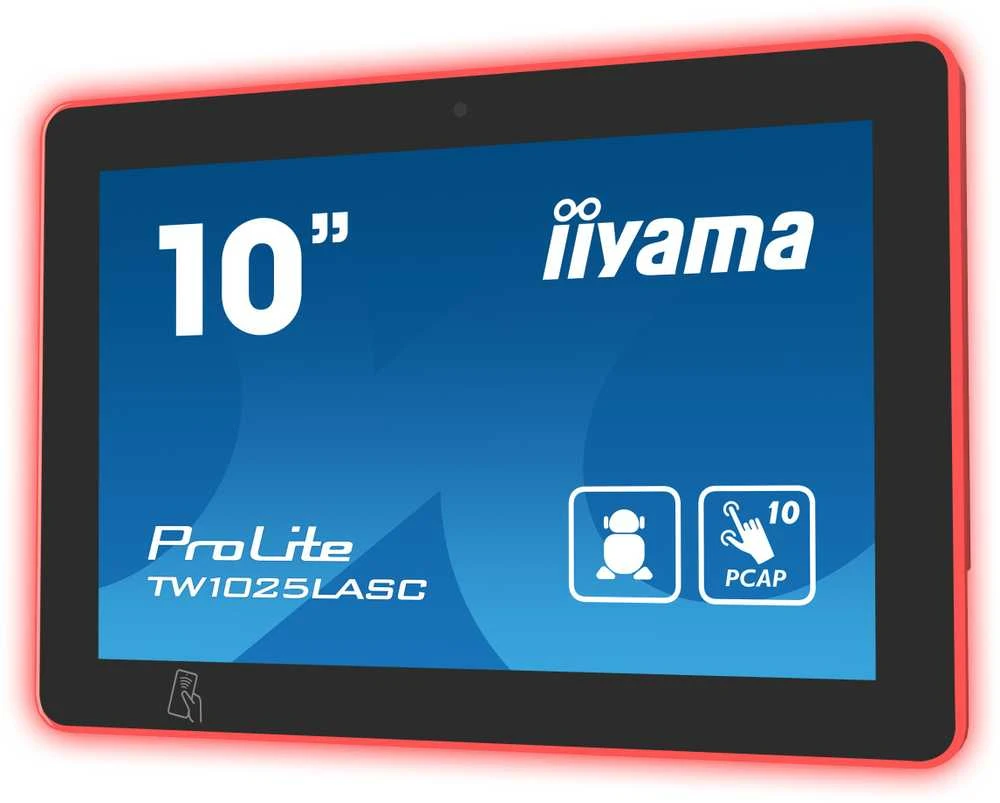 Monitorius „iiyama TW1025LASC-B1PNR“ – jutiklinis ekranas su 10 colių HD „Android“ ryšiu