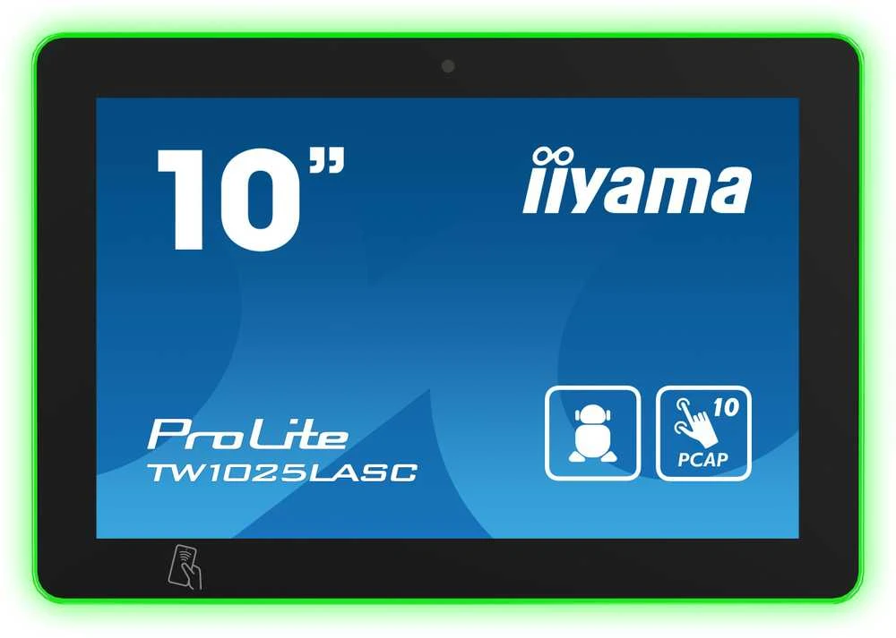 Monitorius „iiyama TW1025LASC-B1PNR“ – jutiklinis ekranas su 10 colių HD „Android“ ryšiu